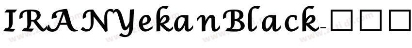 IRANYekan Black字体转换